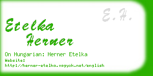 etelka herner business card